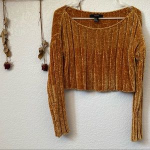 Golden Crop Sweater